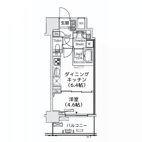 レジディア大手町北 - 間取り図