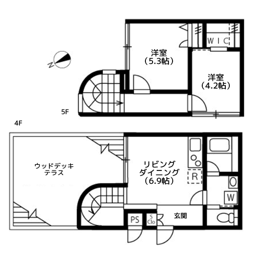 リーガランド恵比寿 - 間取り図