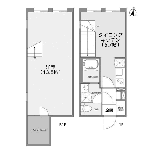 リーガランド小山 - 間取り図
