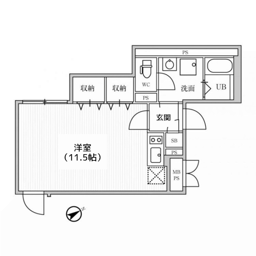 LEGALAND中目黒 - 間取り図