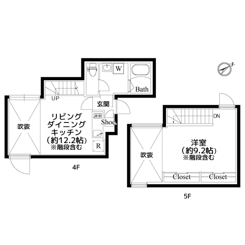 リーガランド中目黒 - 間取り図