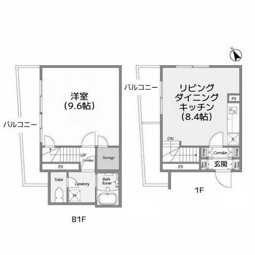 LEGALAND大井町west - 間取り図