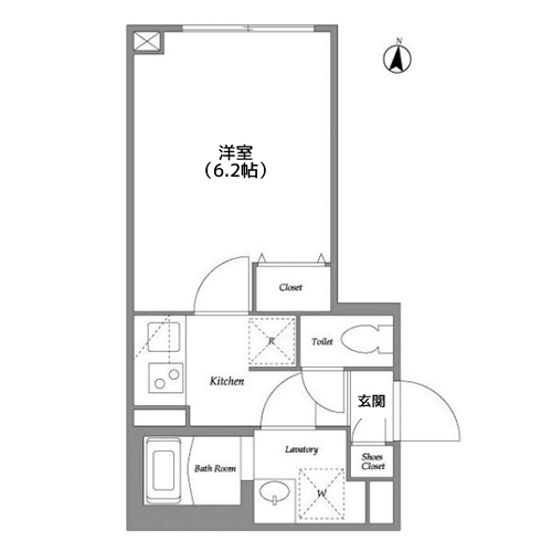 リーガランド都立大学 - 間取り図