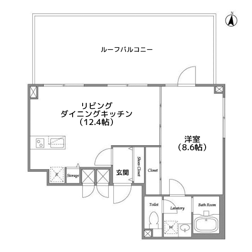 リーガランド都立大学 - 間取り図