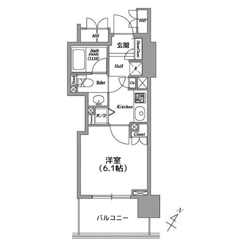 レキシントンスクエア白金高輪 - 間取り図