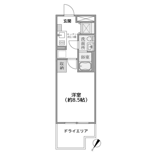 HTピア赤坂 - 間取り図
