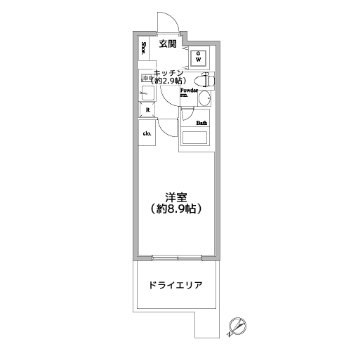 HTピア赤坂 - 間取り図