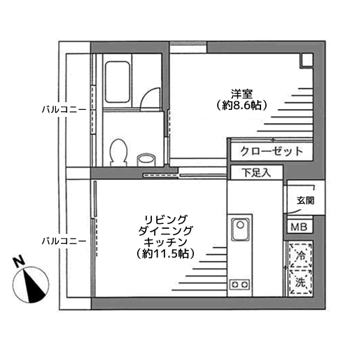 メゾンブランシュ - 間取り図