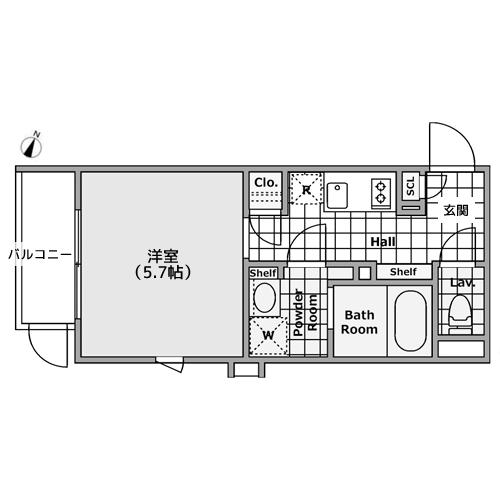 MDM駒沢大学 - 間取り図