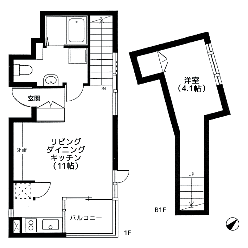 目黒パークヒルズ - 間取り図