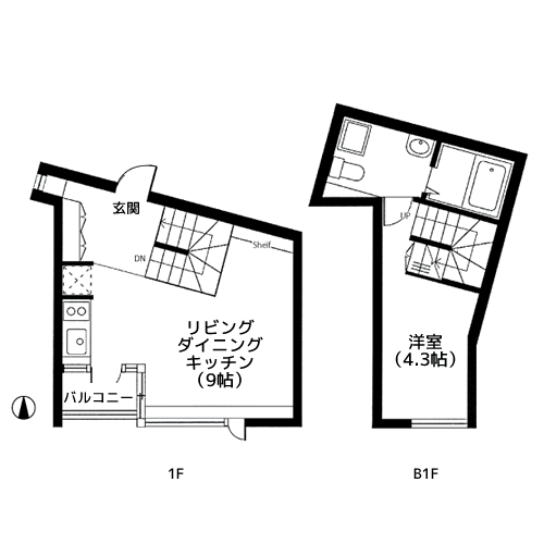 目黒パークヒルズ - 間取り図