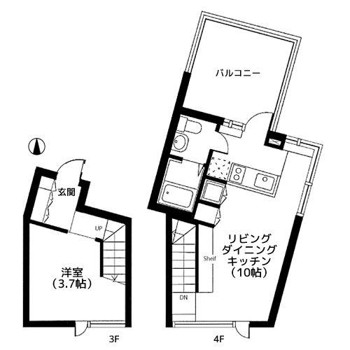 目黒パークヒルズ - 間取り図