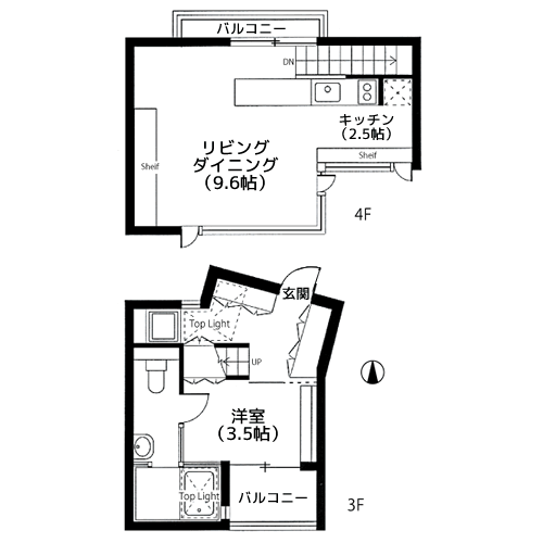 目黒パークヒルズ - 間取り図