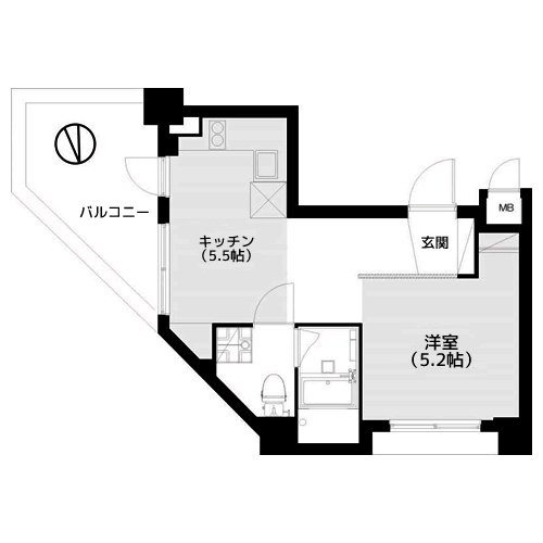 メルシー中延 - 間取り図