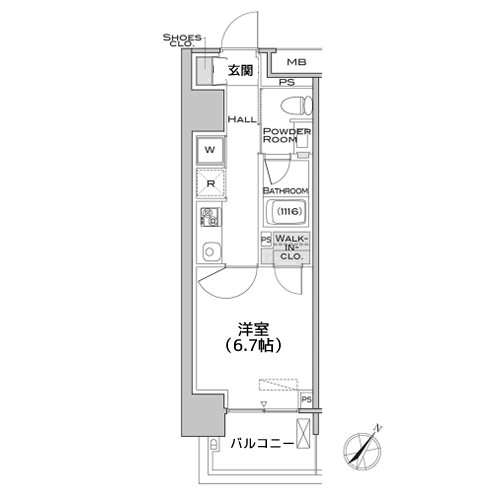 MFPRコート武蔵小山 - 間取り図