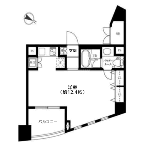 MG目黒駅前 - G2タイプ・間取り図