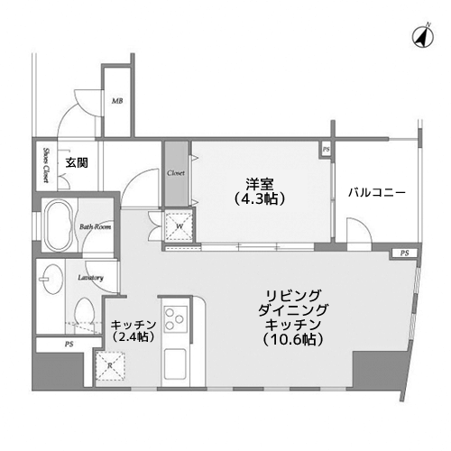 MG目黒駅前 - 間取り図