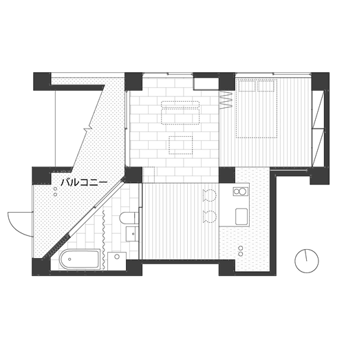三組坂flat - 間取り図