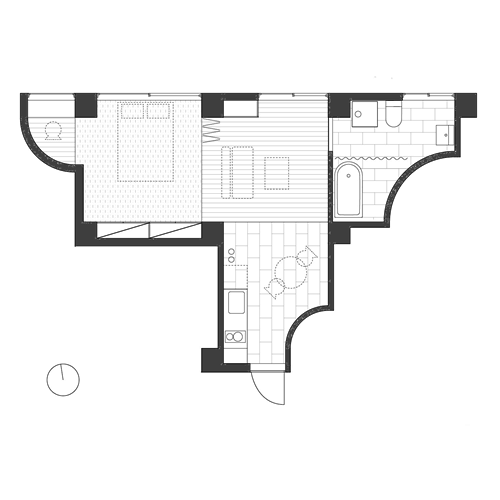 三組坂flat - 間取り図