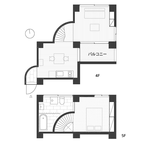 三組坂flat - 間取り図