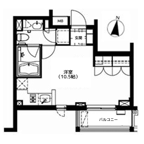 南麻布ウエスト - 間取り図