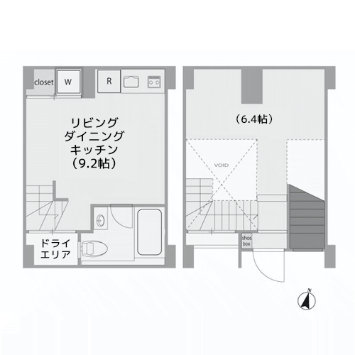 モデリアブリュット都立大学 - 間取り図