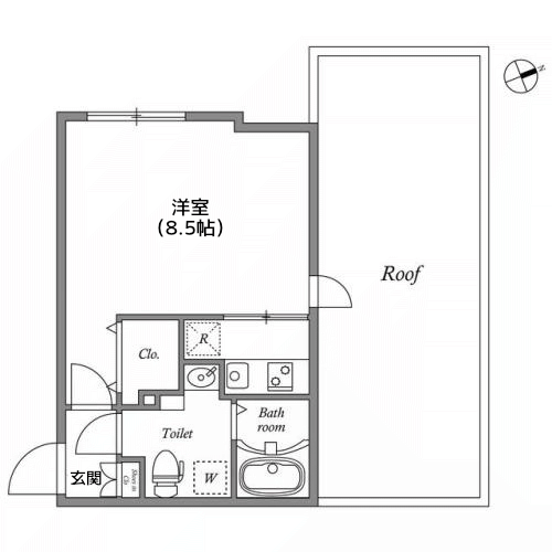 MODULOR祐天寺 - 間取り図