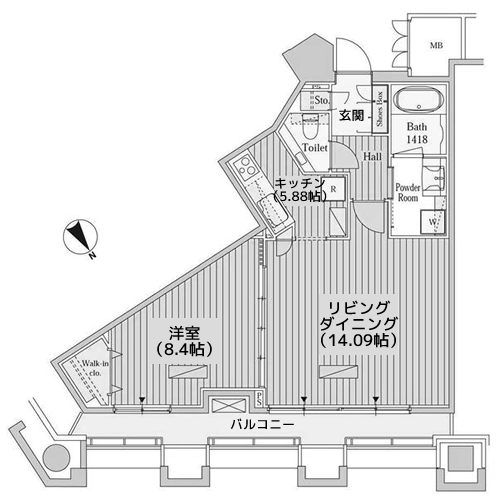 MOMENTO SHIODOME - 間取り図