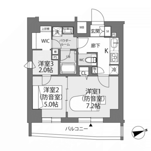 ミュージションプラス大森山王 - 間取り図