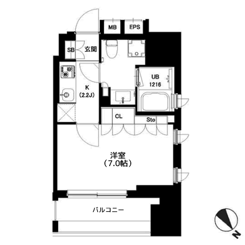 中目黒ウエスト - 間取り図