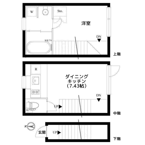 ニューメゾネット白金台 - 間取り図