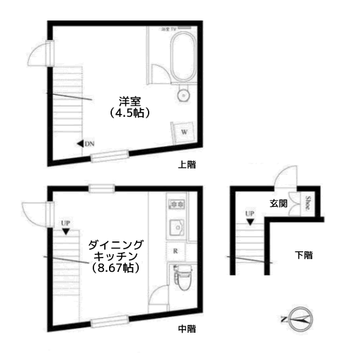 ニューメゾネット白金台 - 間取り図