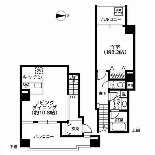 NTPRレジデンス芝浦 - 間取り図