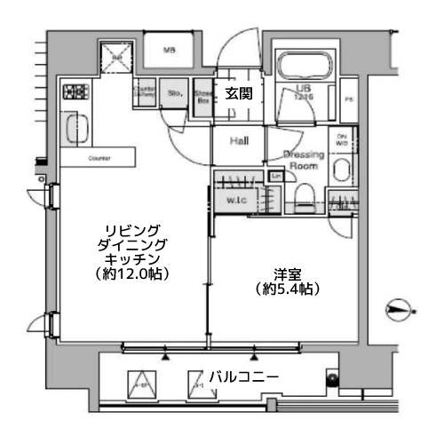 オリーブ麻布十番 - 間取り図