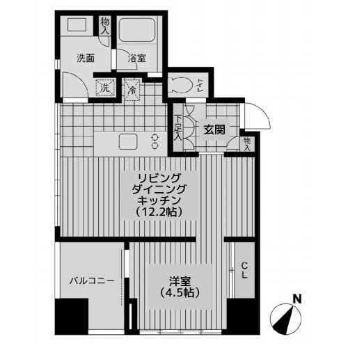 ウィルテラス勝どき - 間取り図
