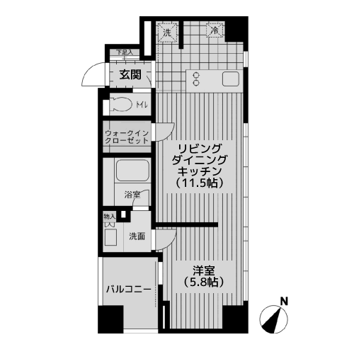 OZIO勝どき - 間取り図
