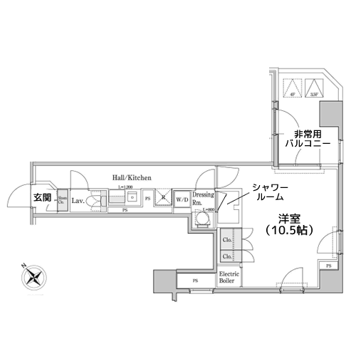 パークアクシス門前仲町FRAME - 間取り図