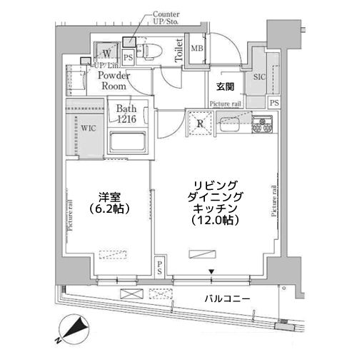 パークアクシス押上・隅田公園 - 間取り図