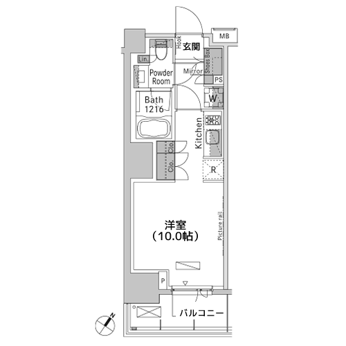 パークアクシス渋谷神山町 - 間取り図