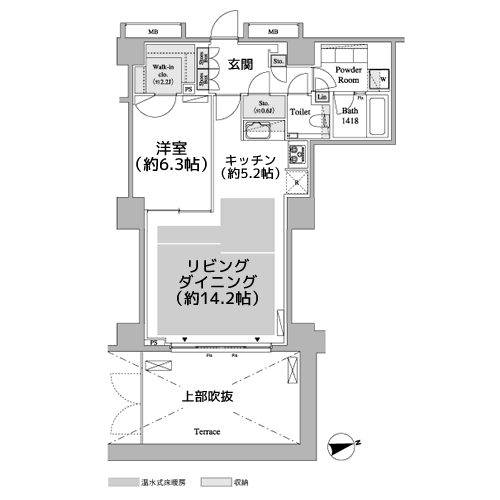 パークアクシス代官山 - 間取り図