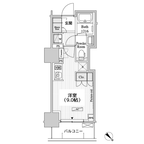 パークアクシス御茶ノ水 - 間取り図