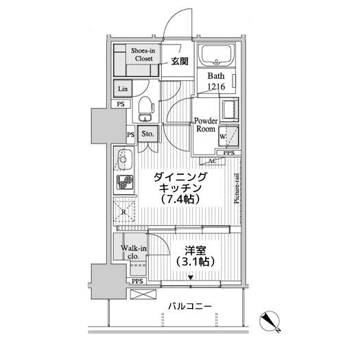 パークアクシス御茶ノ水 - 間取り図