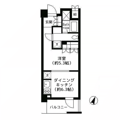 パークキューブ目黒タワー - 間取り図