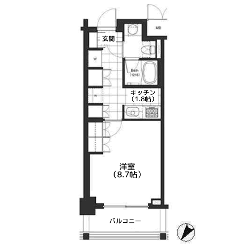 パークキューブ目黒タワー - 間取り図