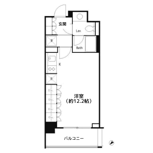 パークキューブ目黒タワー - 間取り図