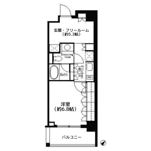 パークキューブ目黒タワー - 間取り図