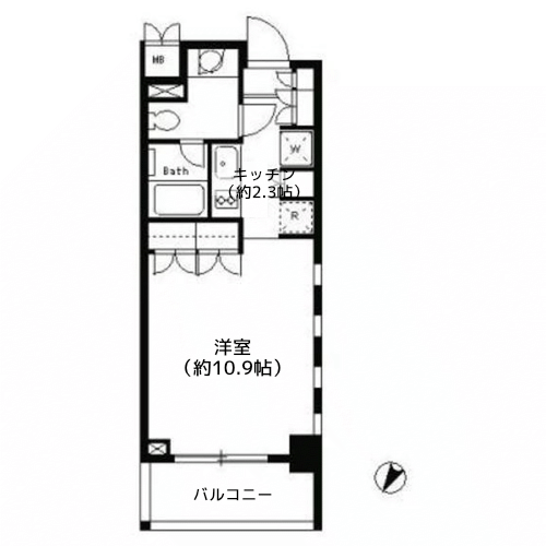 パークキューブ目黒タワー - 間取り図