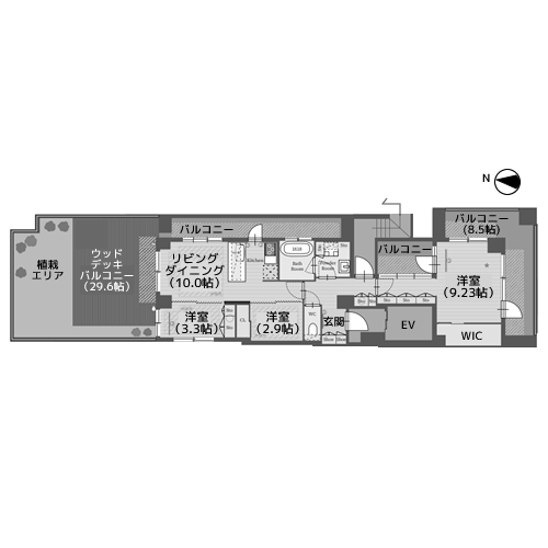 パークルール恵比寿 - 間取り図
