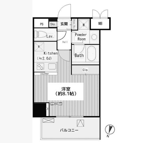 パークサイド湯島台 - 間取り図