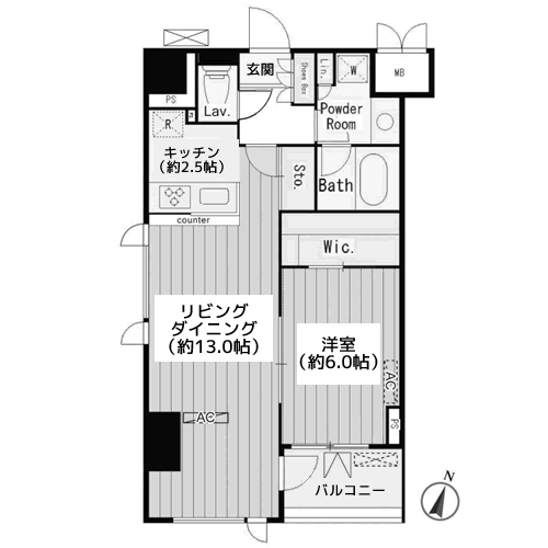 パークサイド湯島台 - 間取り図